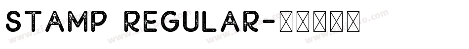Stamp Regular字体转换